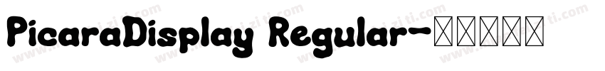 PicaraDisplay Regular字体转换
